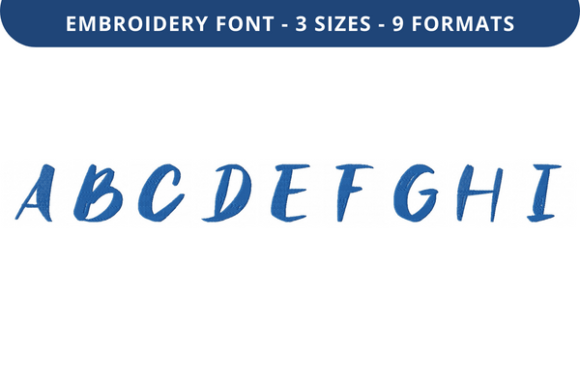Abbert on Brush Font A to I Review for Boutique Embroidery