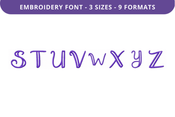 Boxed Sage Font Uppercase S to Z: A Review for Embroidery Creators