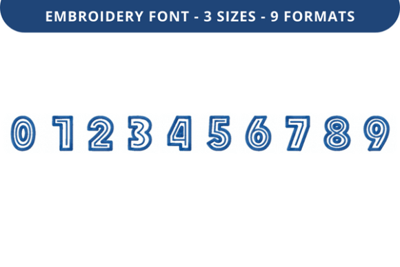 Bulky in Line Font 0 to 9 Review: A Bold Choice for Personalized Embroidery