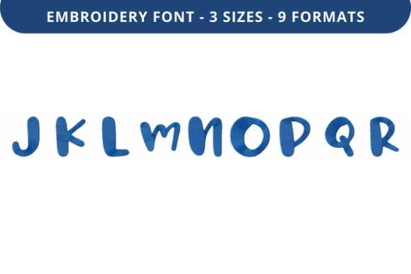 Caramallows Font Uppercase J to R: A Seasonal Embroidery Design Review