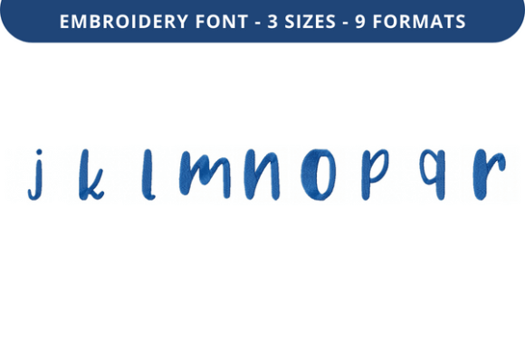 Choco Ganache Font J to R Review for Real Embroidery Projects