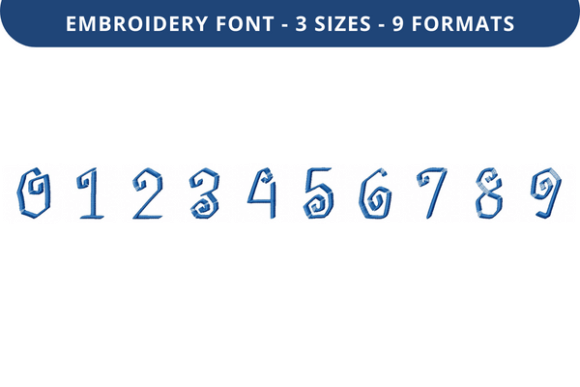Cool Culottes Font 0 to 9: A Fresh Embroidery Design for Boutique Brands