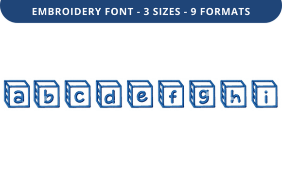 Corner Block Font A to I: A Versatile Embroidery Design for Personalized Gifts