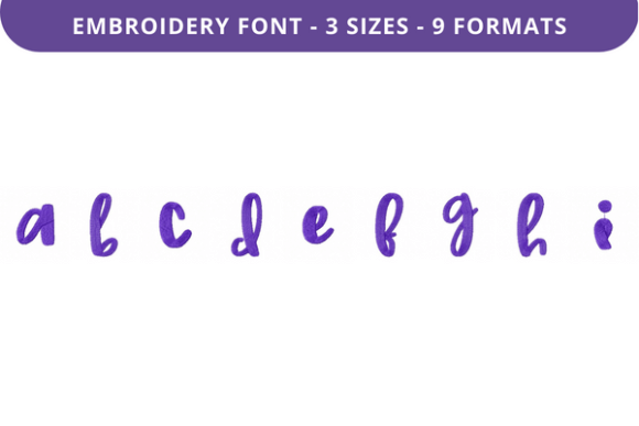 Country Garden Font A to I: A Fresh Embroidery Addition for Boutique Sweatshirts