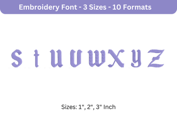 Disneyland Font Lowercase S to Z: A Playful Embroidery Choice for Small Business Merch