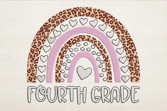 Fourth Grade Teacher Rainbow Embroidery Review