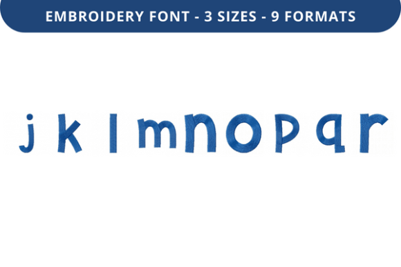 Gumbies Font J to R: A Designer’s Perspective on Real-World Embroidery Use