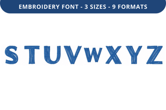 Hay Girl Hay Font Uppercase S to Z Review for Seasonal Embroidery Projects