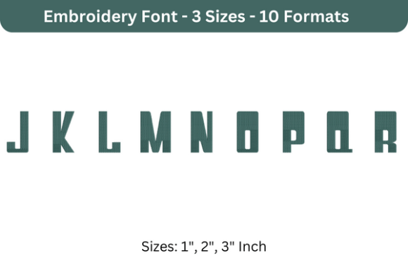 Jeopardy Font J to R: A Bold Choice for Sweatshirt Embroidery