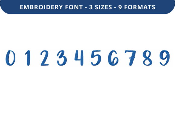 Like You a Lot Font 0 to 9 Review for Apparel Embroidery