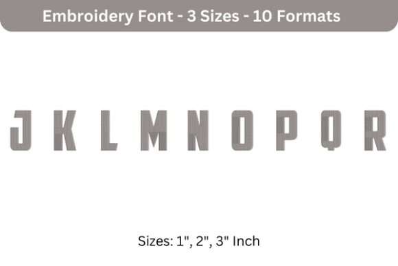 Major American Font J to R: A Business-Focused Embroidery Design Review
