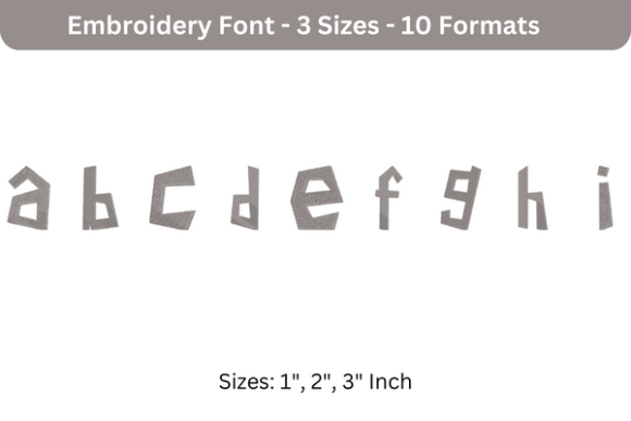 Paper Cuts Font Lower Case a to i Review: A Must-Have for Handmade Embroidery