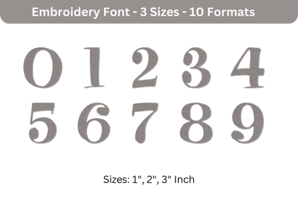Pixie Font 0 to 9 Review: A Charming Embroidery Design for Personalized Gifts