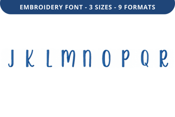 Rosmerta Font J to R: A Versatile Embroidery Design for Craft Fairs