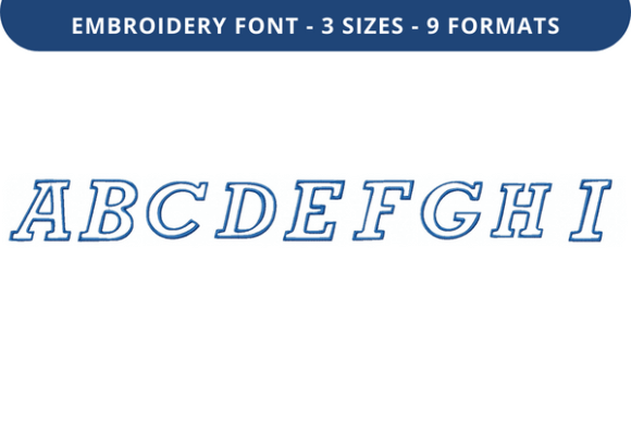 Sells Word Font A to I: A Bold Embroidery Choice for Craft Fair Success