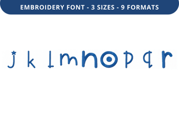 Troofles Font Lowercase J to R: A Thoughtful Addition for Personalized Embroidery