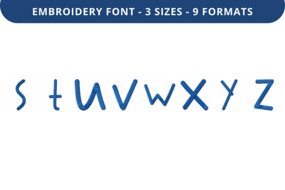 Troofles Font Lowercase S to Z: A Designer’s Take for Boutique Embroidery