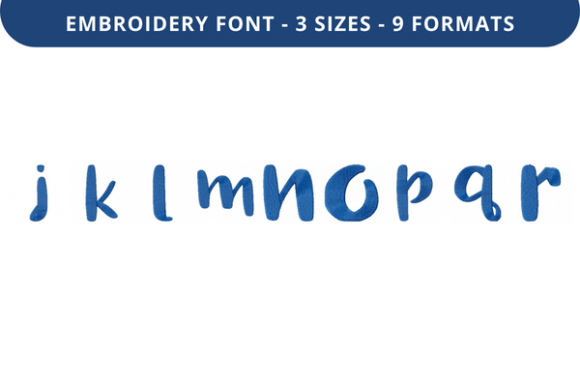 Tropic Berry Font Lowercase J to R Review: A Delight for Personalized Embroidery