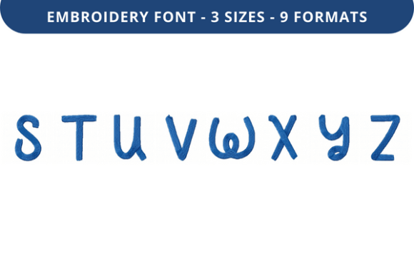 Wee Apple Trees Font S to Z: A Sweet and Timeless Embroidery Choice