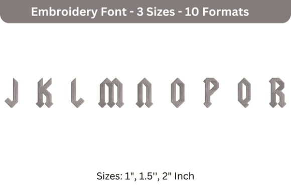 Yeller Font J to R: A Review for Embroidery Projects