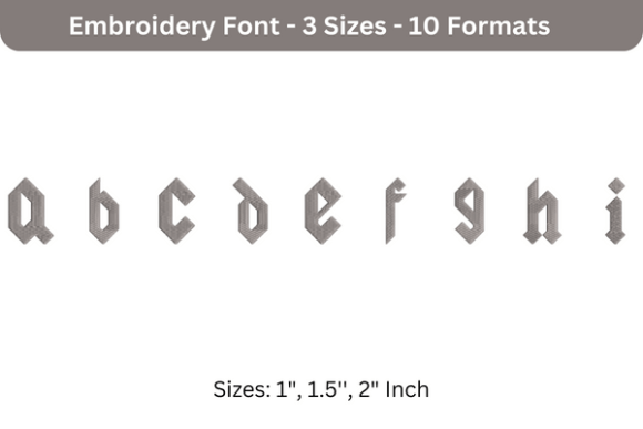 Yeller Font Lowercase a to i Review: A Versatile Embroidery Choice