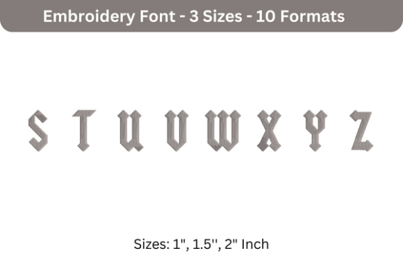 Yeller Font S to Z Review for Business Embroidery